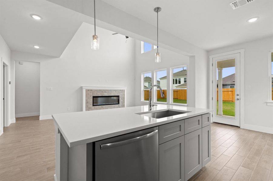 Furnished interior view inside a new home in Enclave at Cele, Pflugerville (Image 8). Furnished interior view inside a new home in Enclave at Cele, Pflugerville (Image 8).
