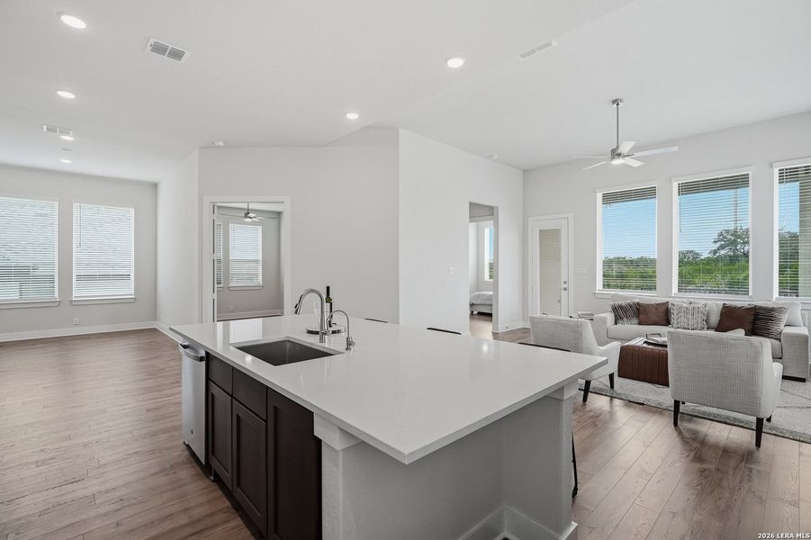 Furnished interior view inside a new home in Esperanza 50's, Boerne (Image 7).
