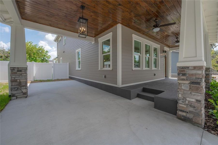 Exterior details and patio area of a home in , Tampa (Image 33). Exterior details and patio area of a home in , Tampa (Image 33).