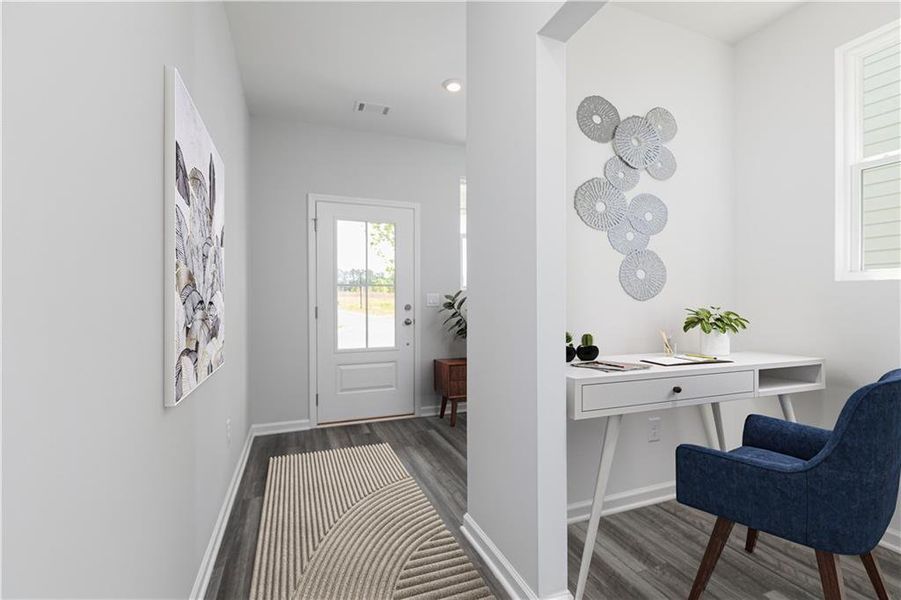 Furnished interior view inside a new home in Annsbury Park, Lilburn (Image 14).