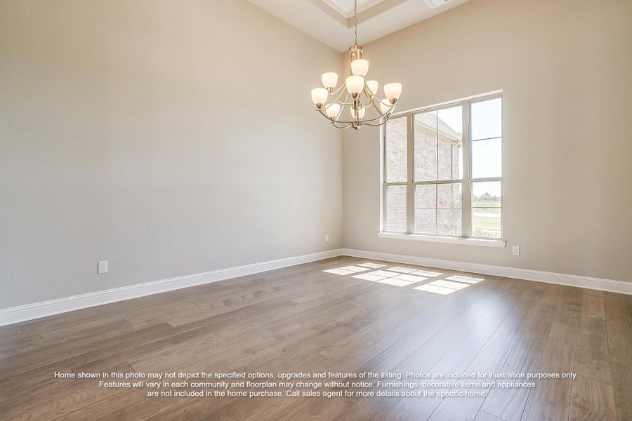 Spacious, unfurnished interior of a new home in Hightower Club, Waxahachie (Image 10).