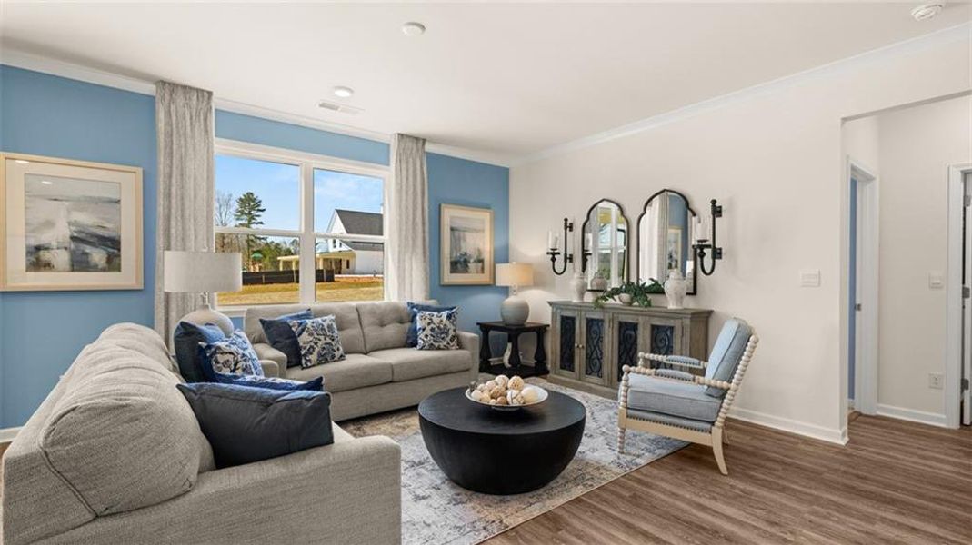 Furnished interior view inside a new home in Kingston Ranch at Lake Oconee, Buckhead (Image 57).