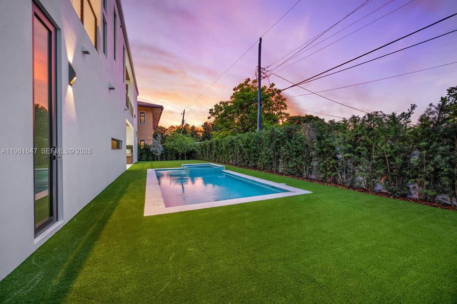 Exterior details and patio area of a home in , Miami (Image 3).