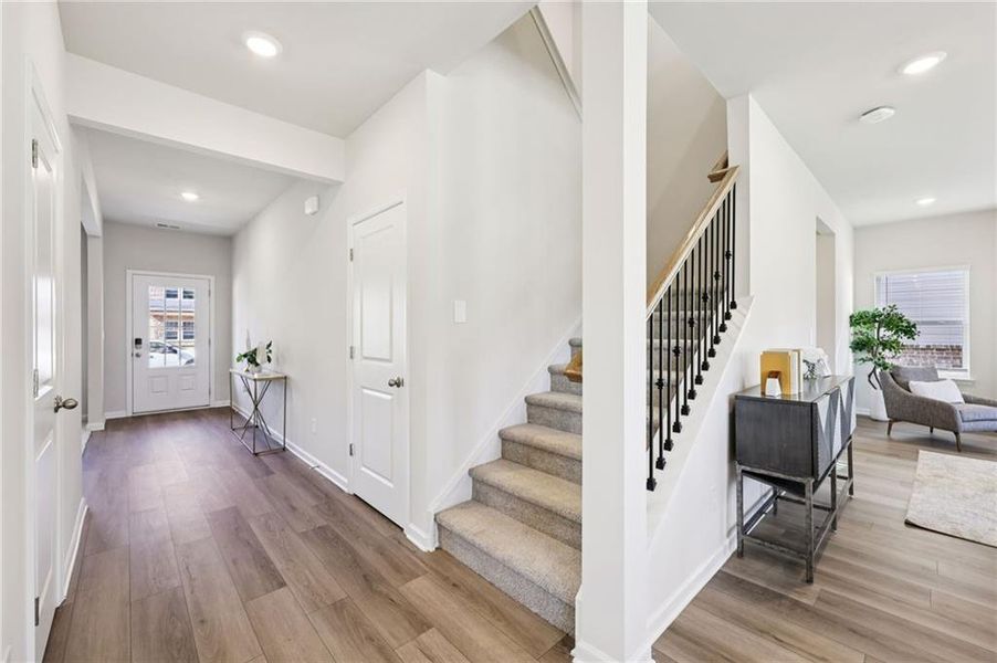 Furnished interior view inside a new home in Westmont Preserve, Powder Springs (Image 26).