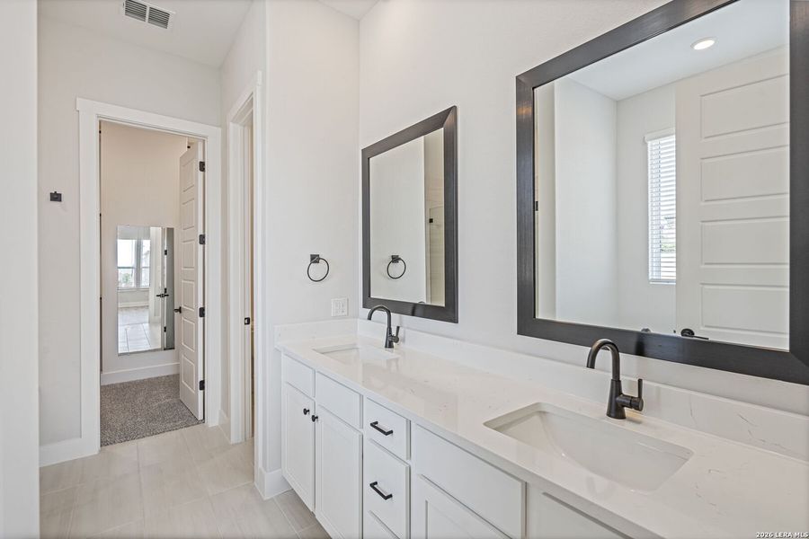 Furnished interior view inside a new home in Potranco West, Castroville (Image 6).