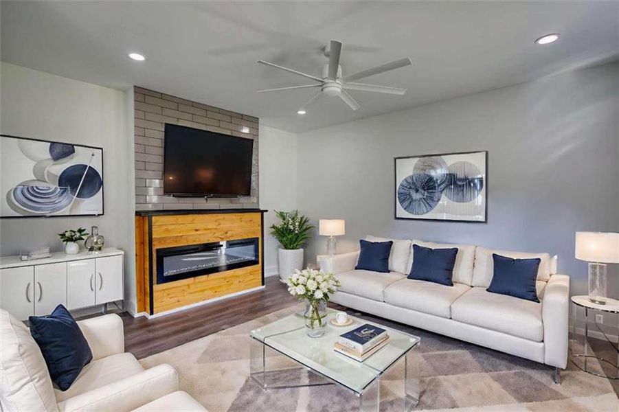 Furnished interior view inside a new home in , Covington (Image 7).