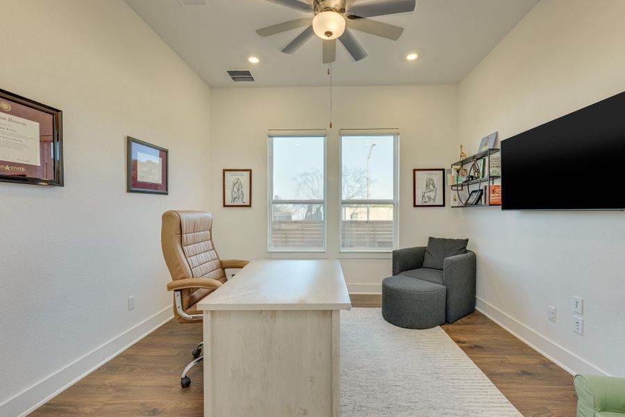 Furnished interior view inside a new home in , Leander (Image 10).