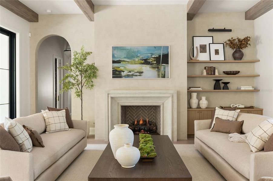 Furnished interior view inside a new home in , Orlando (Image 48).