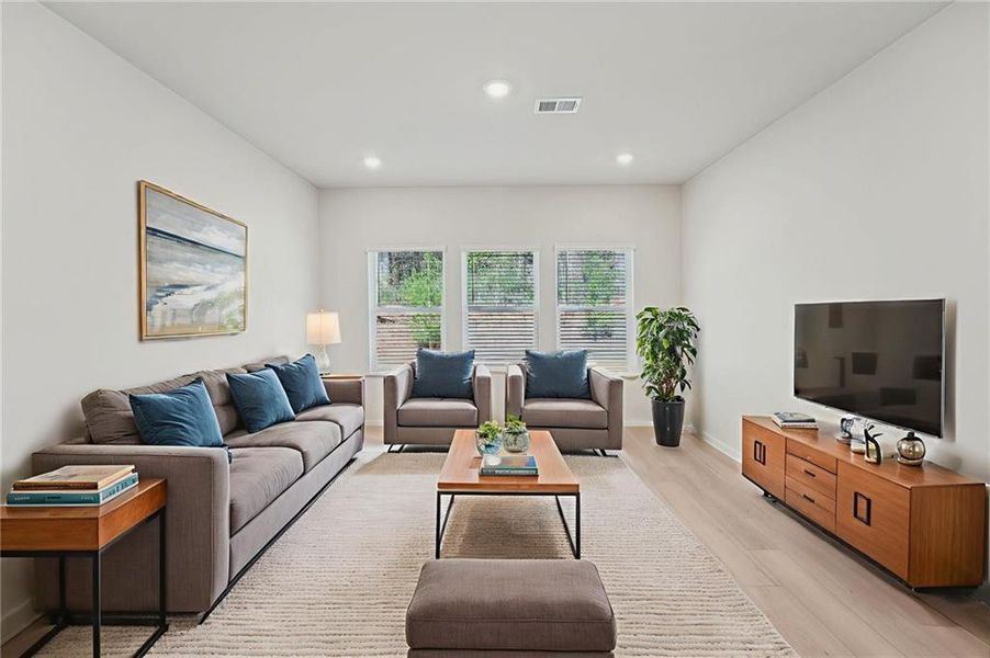 Furnished interior view inside a new home in Westmont Preserve, Powder Springs (Image 13).