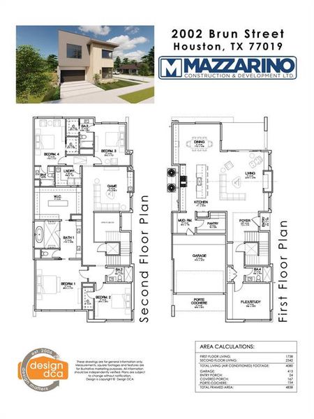 * ELEVATOR CAPABLE * Please be aware that these plans are the property of the architect/builder designer that designed them not DUX Realty, Mazzarino Construction or 2002 BRUN LLC and are protected from reproduction and sharing under copyright law. These drawing are for general information only. Measurements, square footages and features are for illustrative marketing purposes. All information should be independently verified. Plans are subject to change without notification.