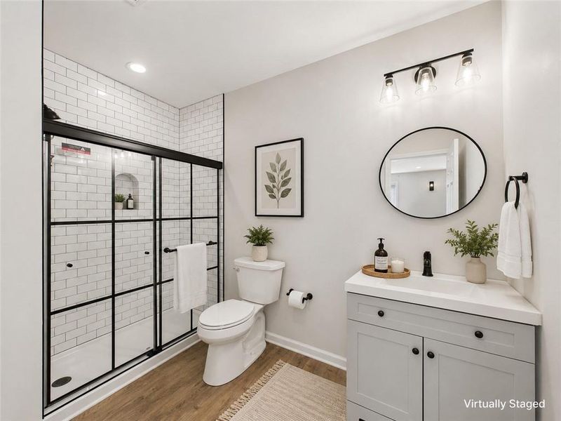 Furnished interior view inside a new home in , Hoschton (Image 15).