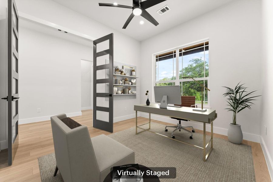 Furnished interior view inside a new home in , Leander (Image 14).