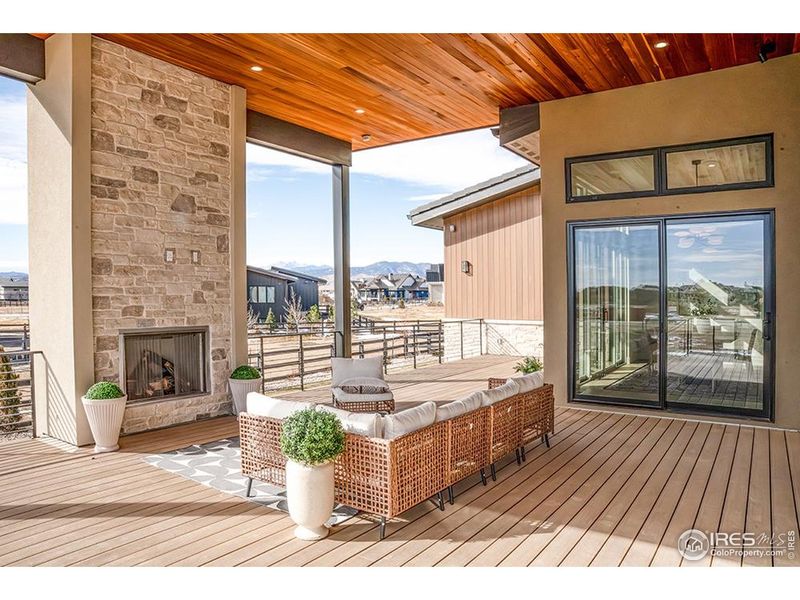 Exterior details and patio area of a home in , Berthoud (Image 26).