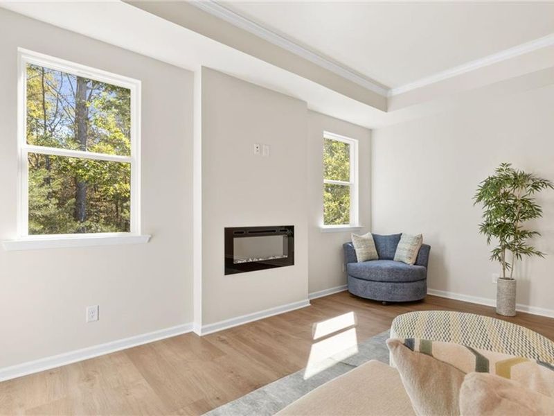 Furnished interior view inside a new home in Kelly Preserve, Loganville (Image 10).