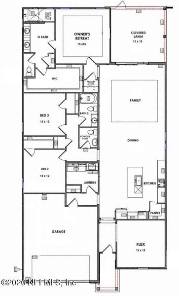 2D floor plan layout of this home in , St. Johns, FL (Image 3). 2D floor plan layout of this home in , St. Johns, FL (Image 3).