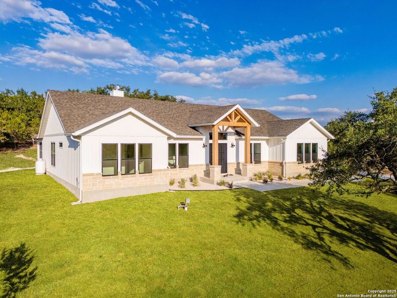 Exterior details and patio area of a home in , Boerne (Image 30).