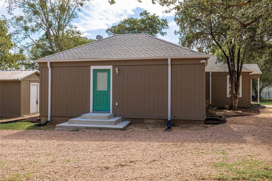 Exterior details and patio area of a home in , Brownwood (Image 1). Exterior details and patio area of a home in , Brownwood (Image 1).