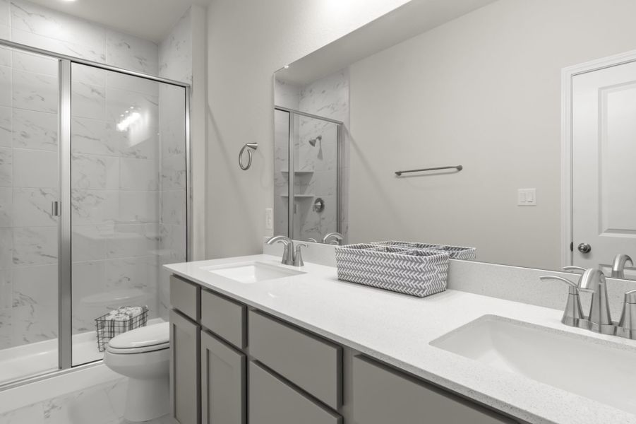 Furnished interior view inside a new home in Blanco Vista, San Marcos (Image 20).