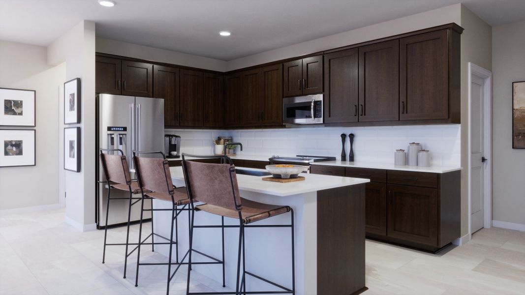 Representative furnished interior of a home built from the Firelight by Risewell Homes in Elara at Moonlight, Maricopa (Image 4).