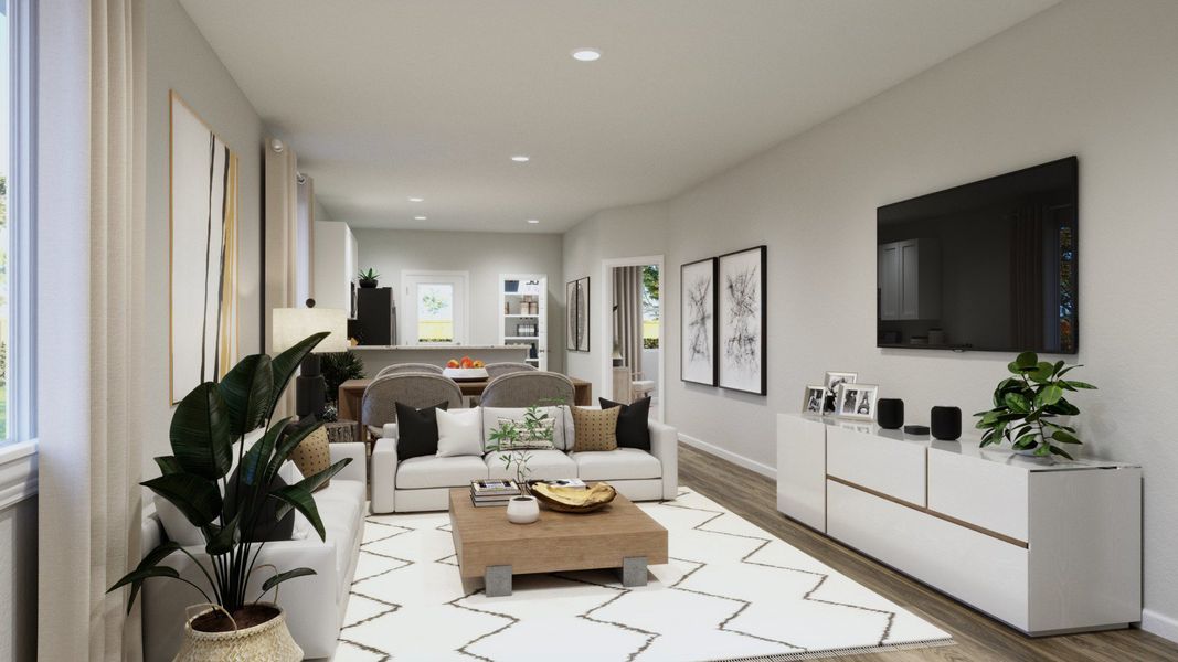 Representative furnished interior of a home built from the The Griffith by Legend Homes in Ridgeland Hills, Willis (Image 4).