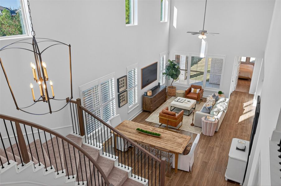 Furnished interior view inside a new home in Elyson - 40', Katy (Image 33). Furnished interior view inside a new home in Elyson - 40', Katy (Image 33).