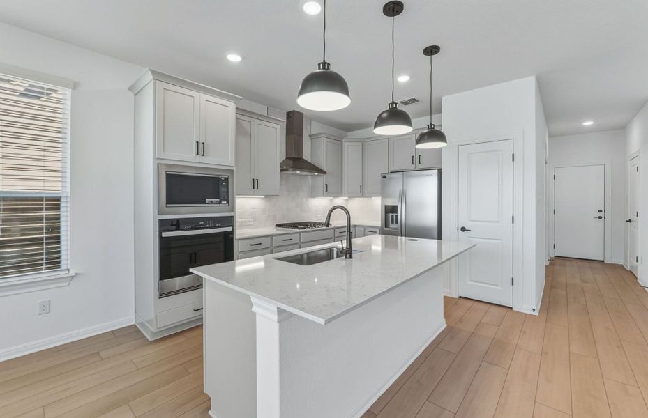 Furnished interior view inside a new home in Horizon Lake, Leander (Image 11).