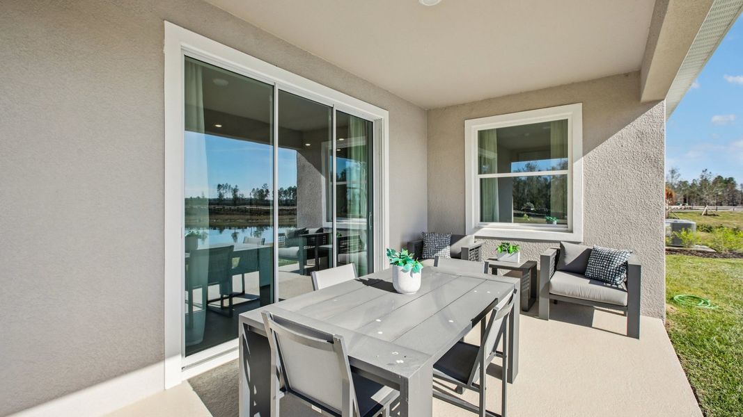 Exterior details and patio area of a home in Deerbrook, Land O' Lakes (Image 2). Exterior details and patio area of a home in Deerbrook, Land O' Lakes (Image 2).