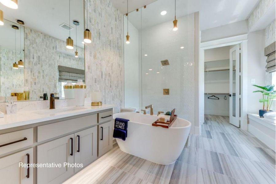 Furnished interior view inside a new home in Edgewater, Fate (Image 12). Furnished interior view inside a new home in Edgewater, Fate (Image 12).