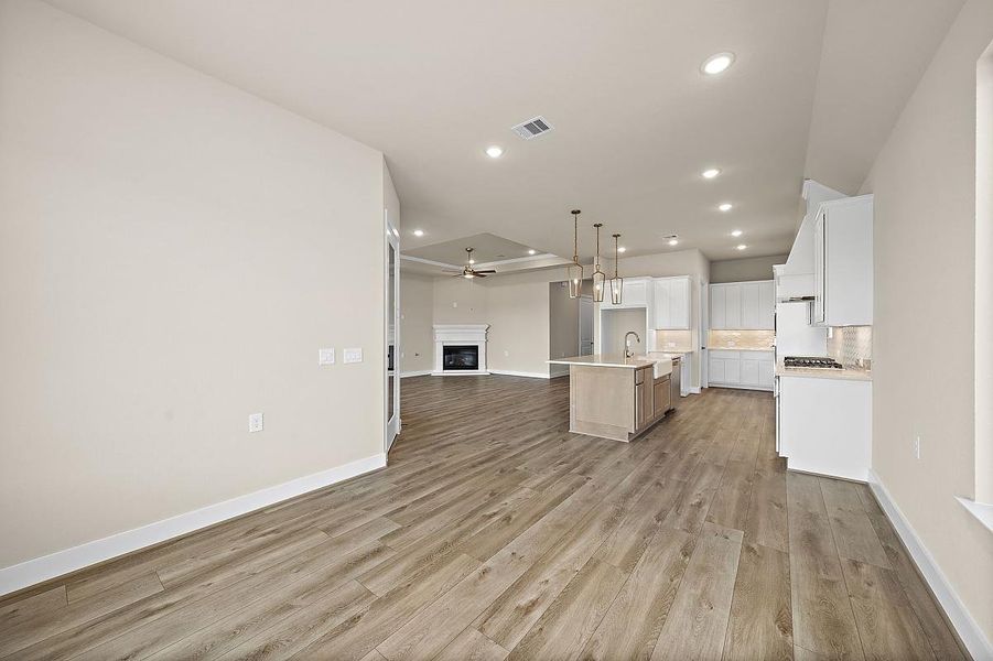 Representative unfurnished interior of a home built from the Daisy by Caldwell Homes in Chambers Creek, Willis (Image 16). Representative unfurnished interior of a home built from the Daisy by Caldwell Homes in Chambers Creek, Willis (Image 16).