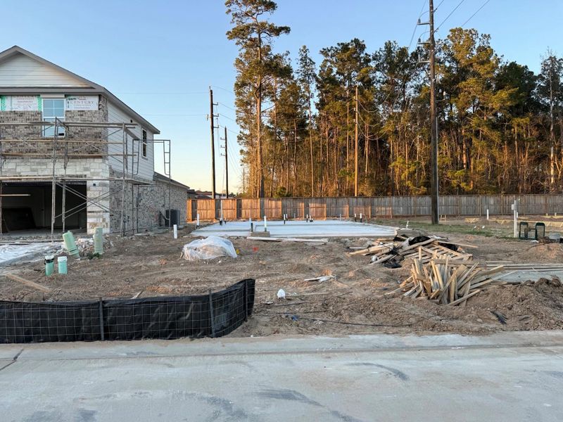 In-progress construction of a new home in Lakes at Black Oak, Magnolia, TX (Image 17). In-progress construction of a new home in Lakes at Black Oak, Magnolia, TX (Image 17).