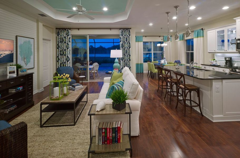 Representative furnished interior of a home built from the Applause by Neal Communities in Verandah, Fort Myers (Image 9).