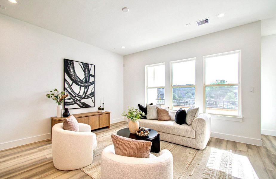 Furnished interior view inside a new home in , Houston (Image 13).