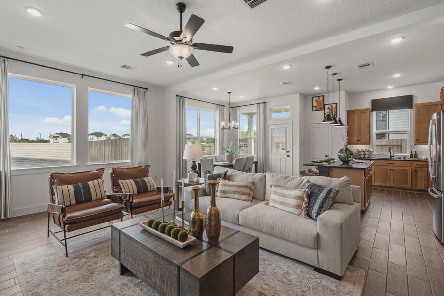 Representative furnished interior of a home built from the Chantilly 2 by Chesmar Homes in Park Hill, Stafford (Image 5).