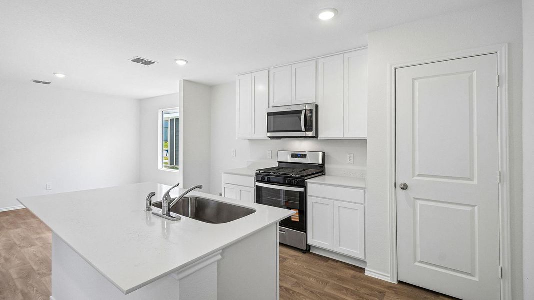 Furnished interior view inside a new home in Prairie Lakes, Buda (Image 5).