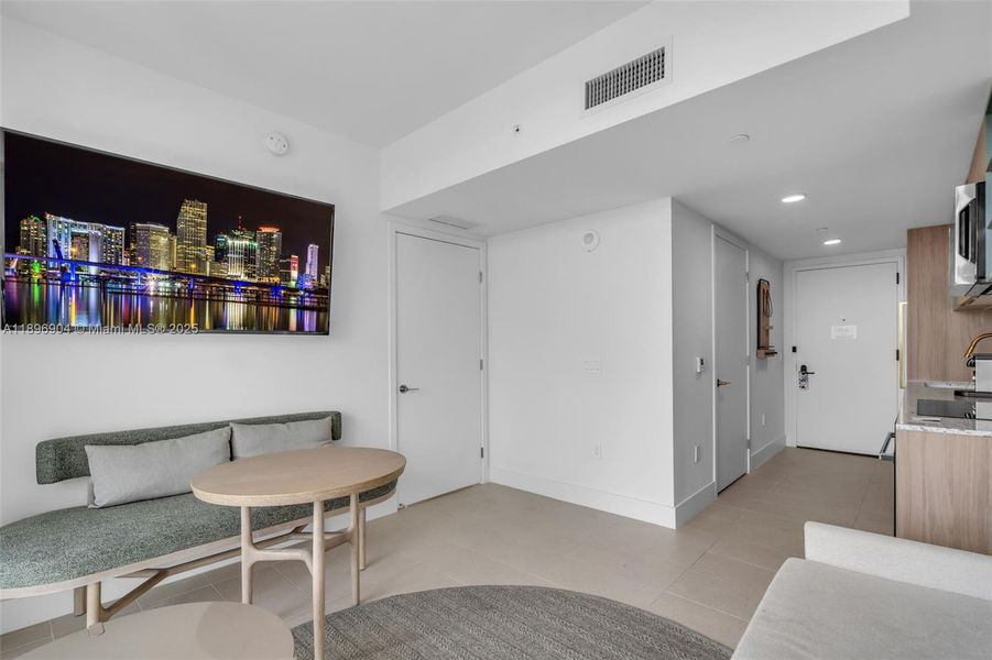 Furnished interior view inside a new home in , Miami (Image 8).
