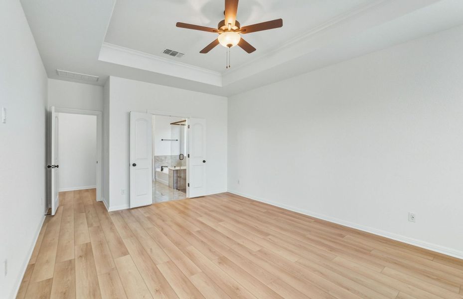 Spacious, unfurnished interior of a new home in Saddleback at Santa Rita Ranch, Liberty Hill (Image 42). Spacious, unfurnished interior of a new home in Saddleback at Santa Rita Ranch, Liberty Hill (Image 42).