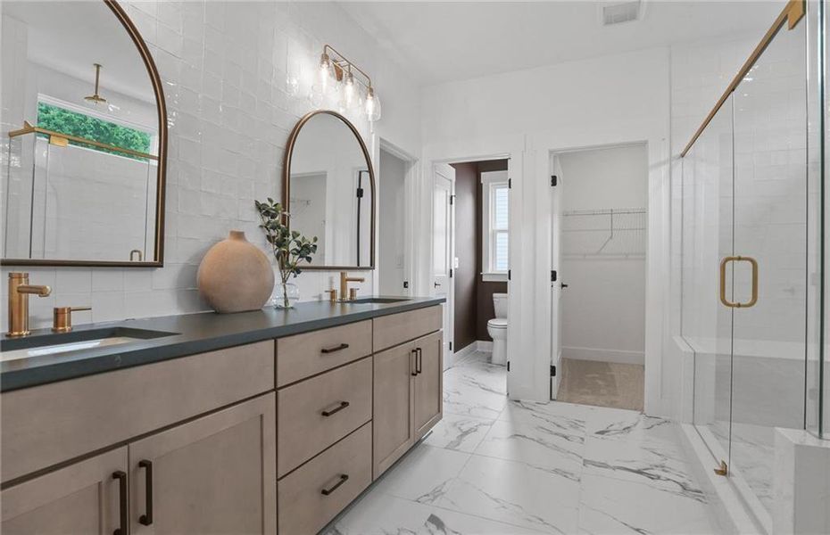 Furnished interior view inside a new home in Silverwood, Cumming (Image 9).