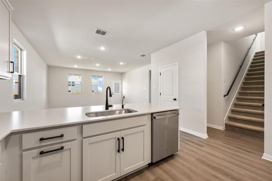 Furnished interior view inside a new home in Patterson Ranch, Georgetown (Image 11).