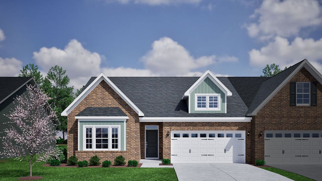 Representative exterior photo of a completed home built from the Jacob - Vanguard Collection by Mungo Homes in Fieldstone, Lexington, NC (Image 16).