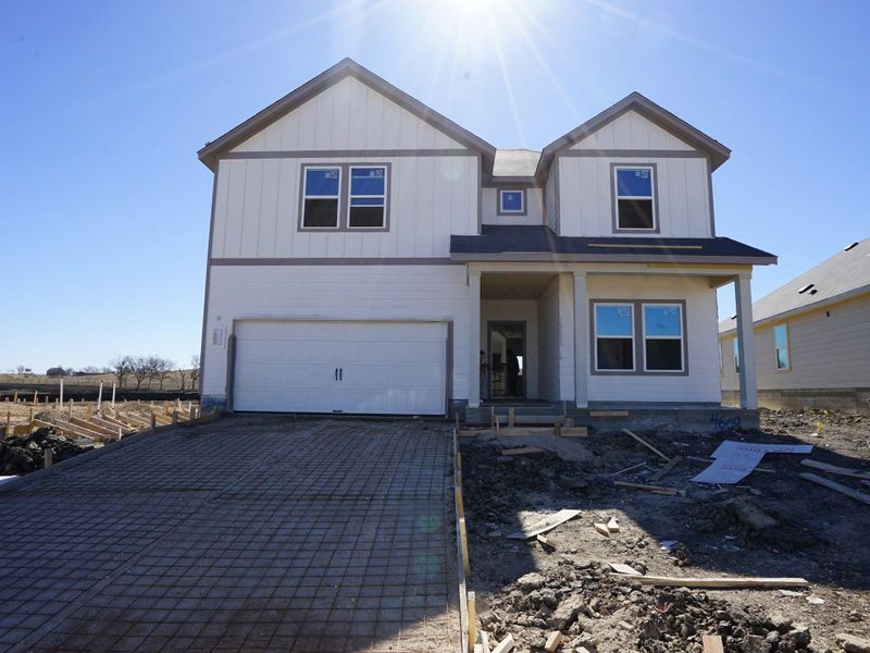 In-progress construction of a new home in Cascades at Onion Creek, Austin, TX (Image 5).