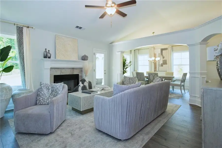 Furnished interior view inside a new home in , Covington (Image 5).