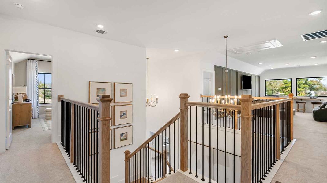 Representative furnished interior of a home built from the Positano by D.R. Horton in Friendswood Trails, Friendswood (Image 14).