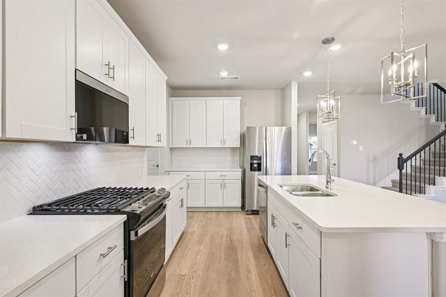 Furnished interior view inside a new home in Lakehaven - Signature Series, Farmersville (Image 9). Furnished interior view inside a new home in Lakehaven - Signature Series, Farmersville (Image 9).