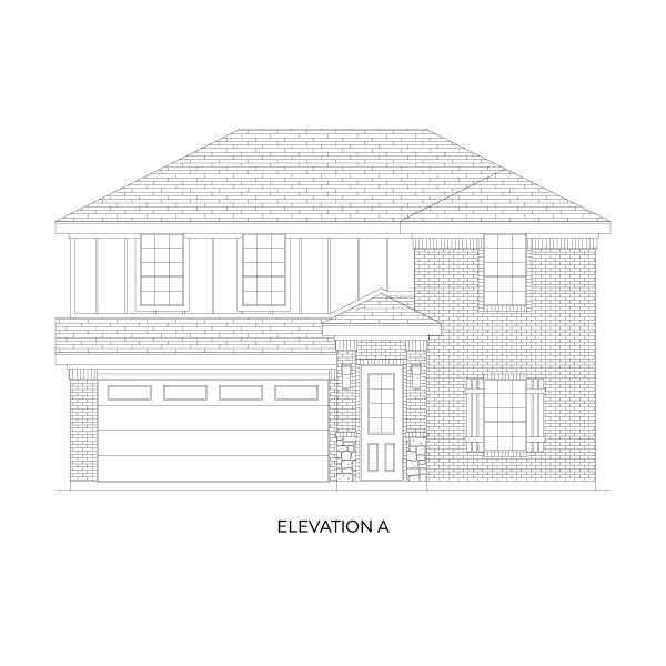 Representative rendering of the exterior for the Reagan Select F by First Texas Homes (Image 3).