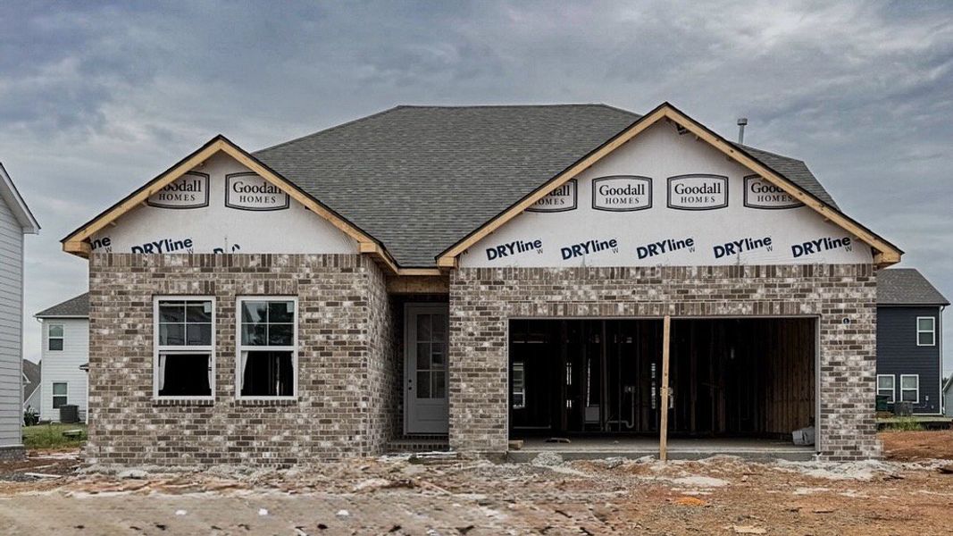 *Photo of actual home under construction May 2026