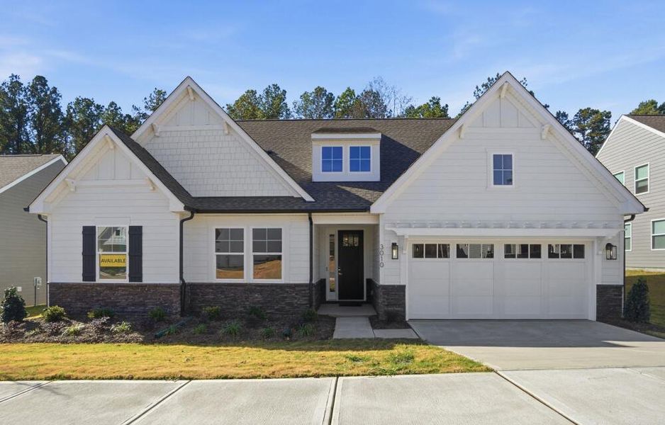 Front exterior of a new home in Rone Creek, Waxhaw, NC, highlighting curb appeal (Image 2).