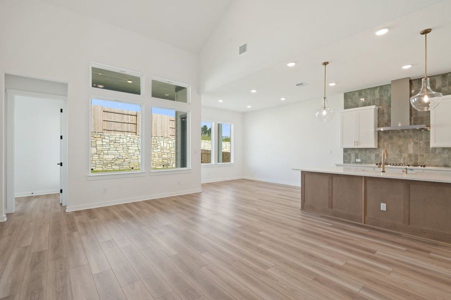 Spacious, unfurnished interior of a new home in Park Collection at Lariat, Liberty Hill (Image 18). Spacious, unfurnished interior of a new home in Park Collection at Lariat, Liberty Hill (Image 18).