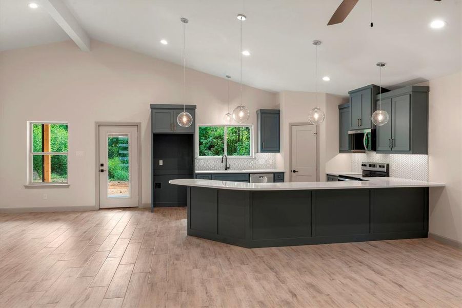 Furnished interior view inside a new home in , Gun Barrel City (Image 4). Furnished interior view inside a new home in , Gun Barrel City (Image 4).