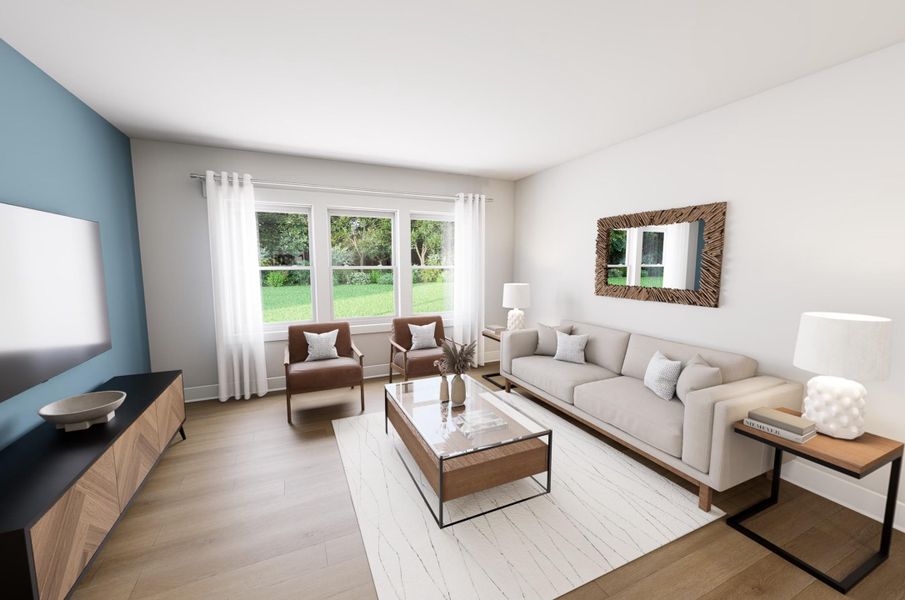 Representative furnished interior of a home built from the Clean Sheets by Garman Homes in McConnell Ridge, McLeansville (Image 3).