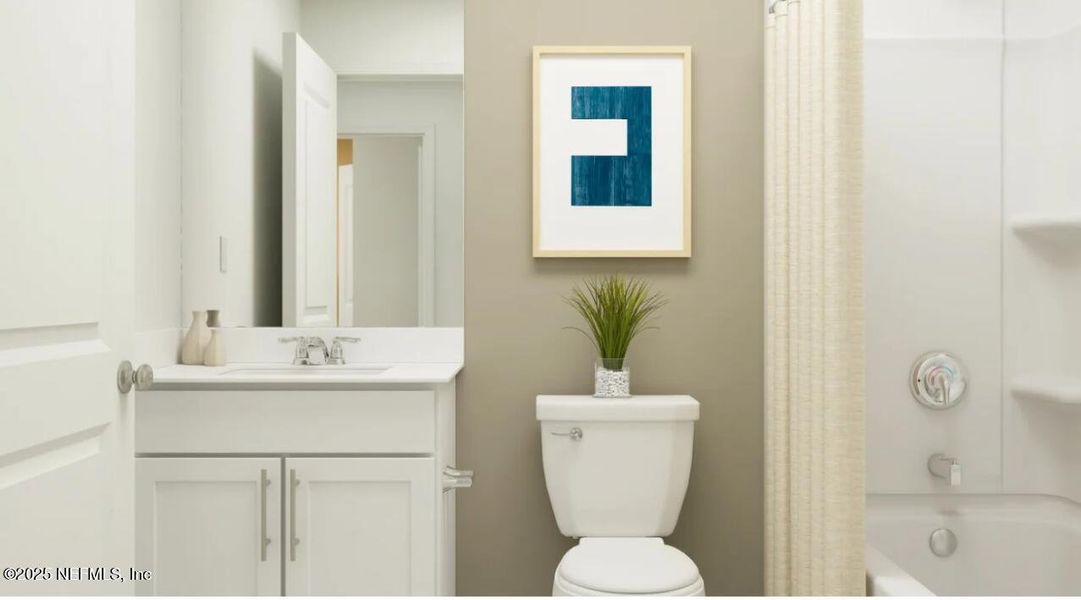 Furnished interior view inside a new home in Saddle Oaks, Jacksonville (Image 14).